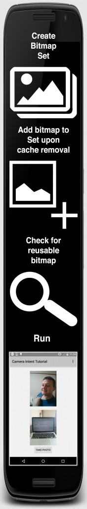 Reusing bitmap with android's inBitmap