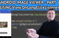 Android image viewer adding long click press