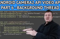 Android video app setup background thread