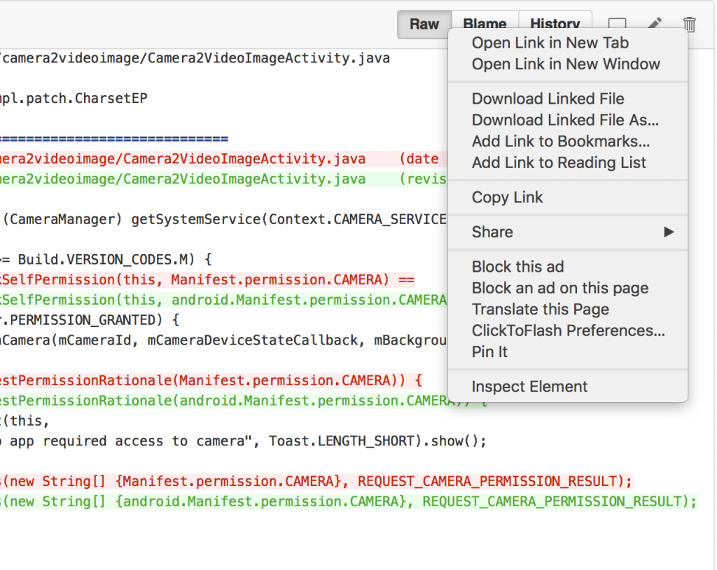 android git save permission patch