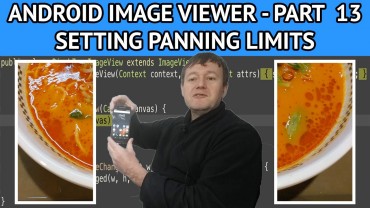 Android image viewer setting panning bounds