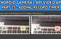 android video app adding record timer