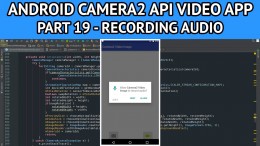 android video app recording audio